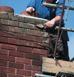 Repairing a chimney stack